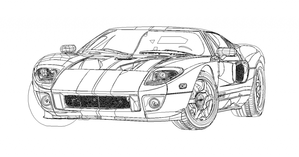 1024x538 Ford Gt Adrianq - Ford Gt Drawing