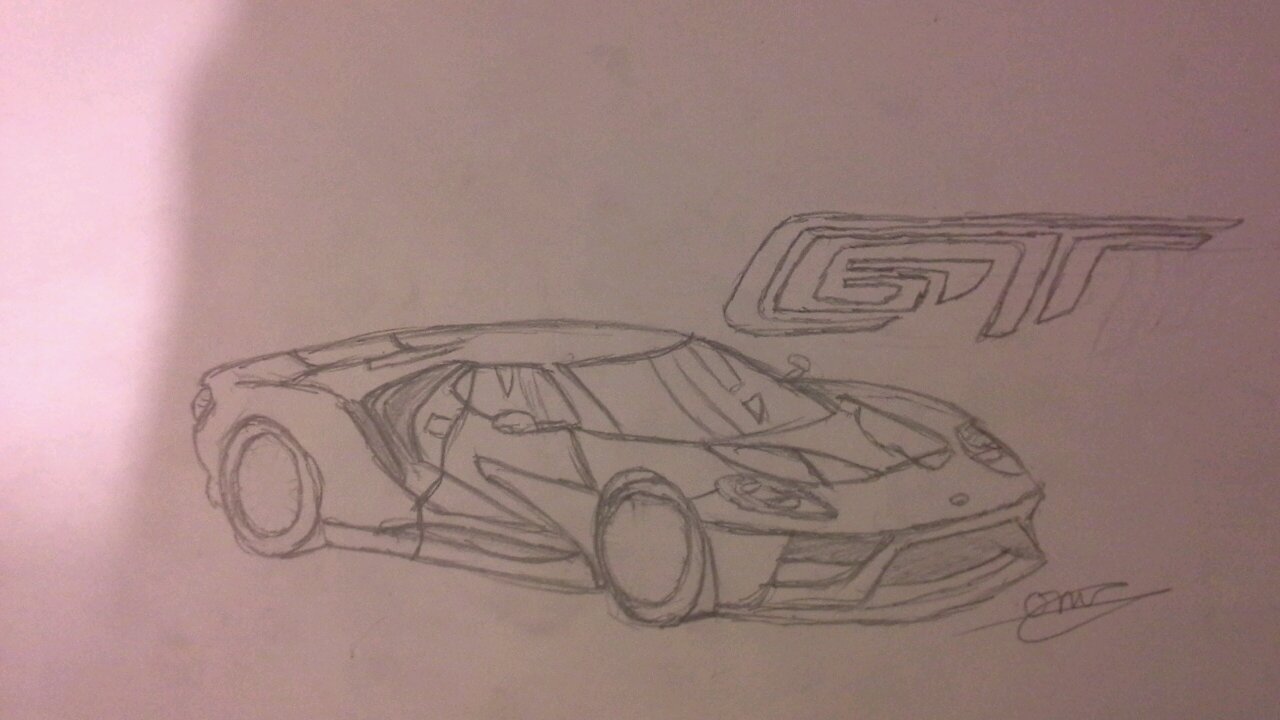 1280x720 ford gt drawing - Ford Gt Drawing