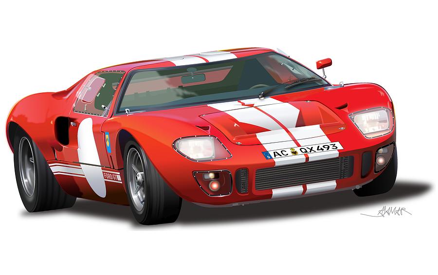 900x565 Ford Gt No Background Drawing - Ford Gt Drawing