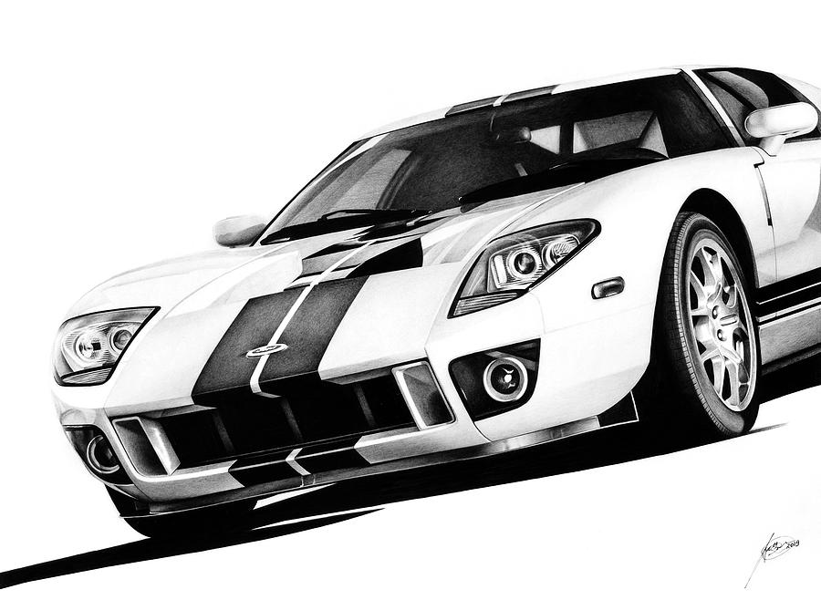 Ford Gt Drawing at Explore collection of Ford Gt
