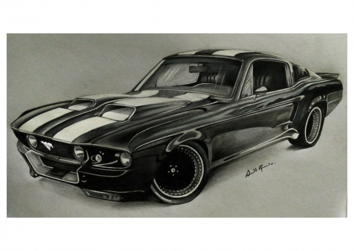 1200x850 Ford Mustang Gt - Ford Mustang Drawing