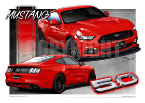 300x212 ford mustang gt coupe print - Ford Mustang Gt Drawing