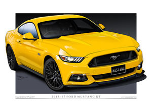 300x212 Ford Mustang Gt Print - Ford Mustang Gt Drawing
