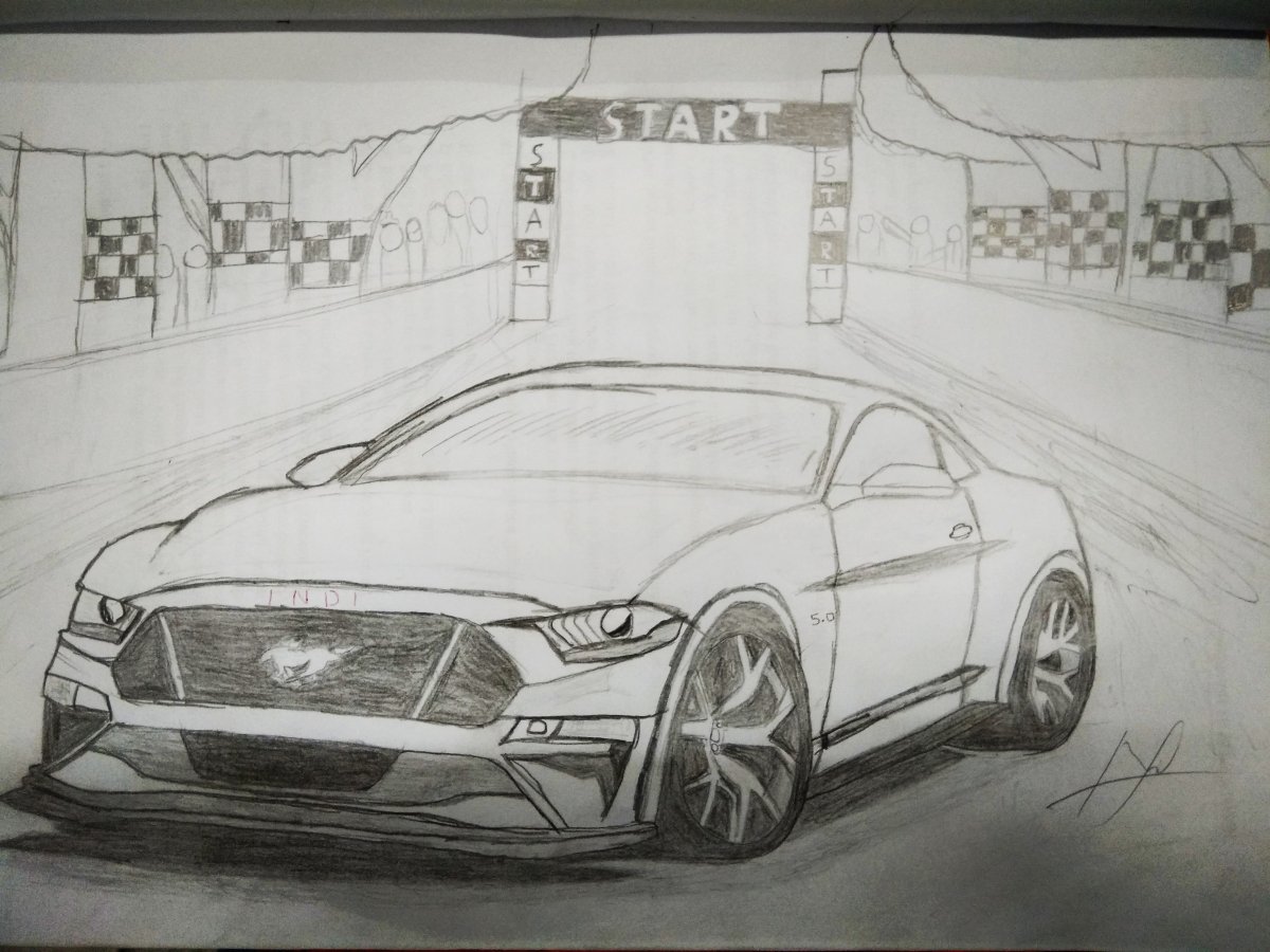 1200x900 Ford Mustang Gt - Ford Mustang Gt Drawing