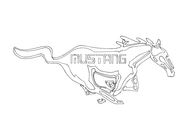 800x596 ford mustang dxf free download - Ford Mustang Logo Drawing
