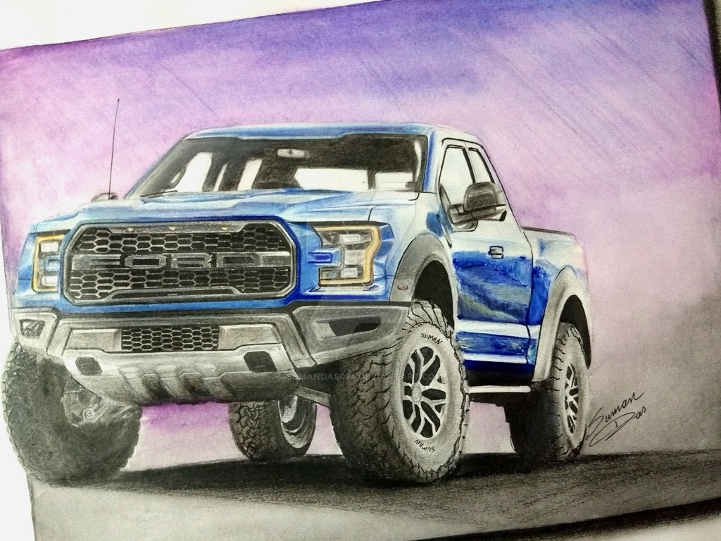1024x768 ford raptor drawing - Ford Raptor Drawing