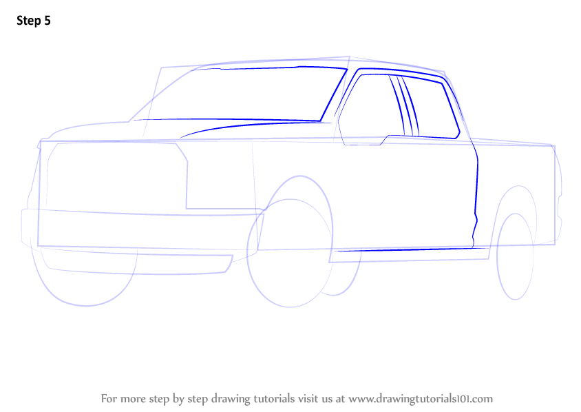 844x598 Learn How To Draw Ford F Truck - Ford Raptor Drawing