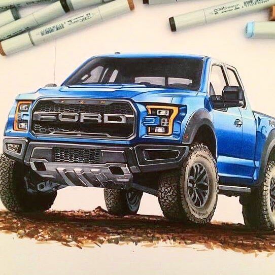 Ford Raptor Drawing at PaintingValley.com | Explore collection of Ford ...