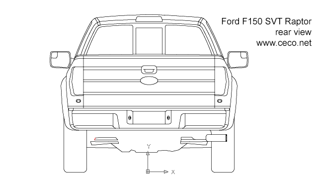 640x360 autocad drawing ford svt raptor pick up - Ford Raptor Drawing