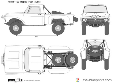 400x293 Ford F Trophy Truck Vector Drawing - Ford Truck Drawings