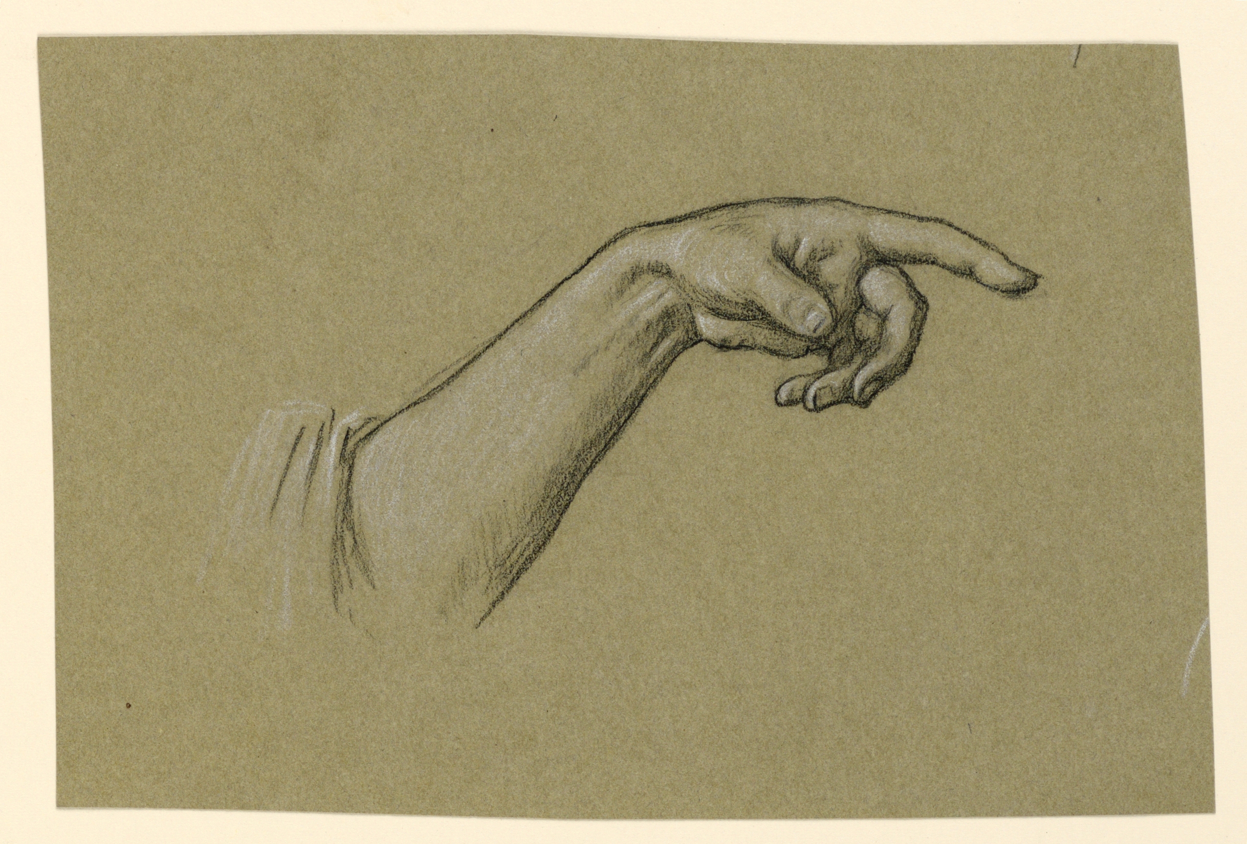 2437x1650 filedrawing, pointing left hand, wrist, forearm to beginning - Forearm Drawing