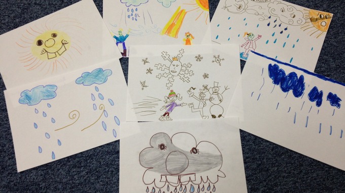 680x382 more children's weather pictures arrive in the studio! channel - Forecast Drawing