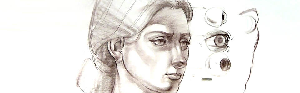 960x300 Drawing The Female Head In View New Masters Academy - Forehead Drawing