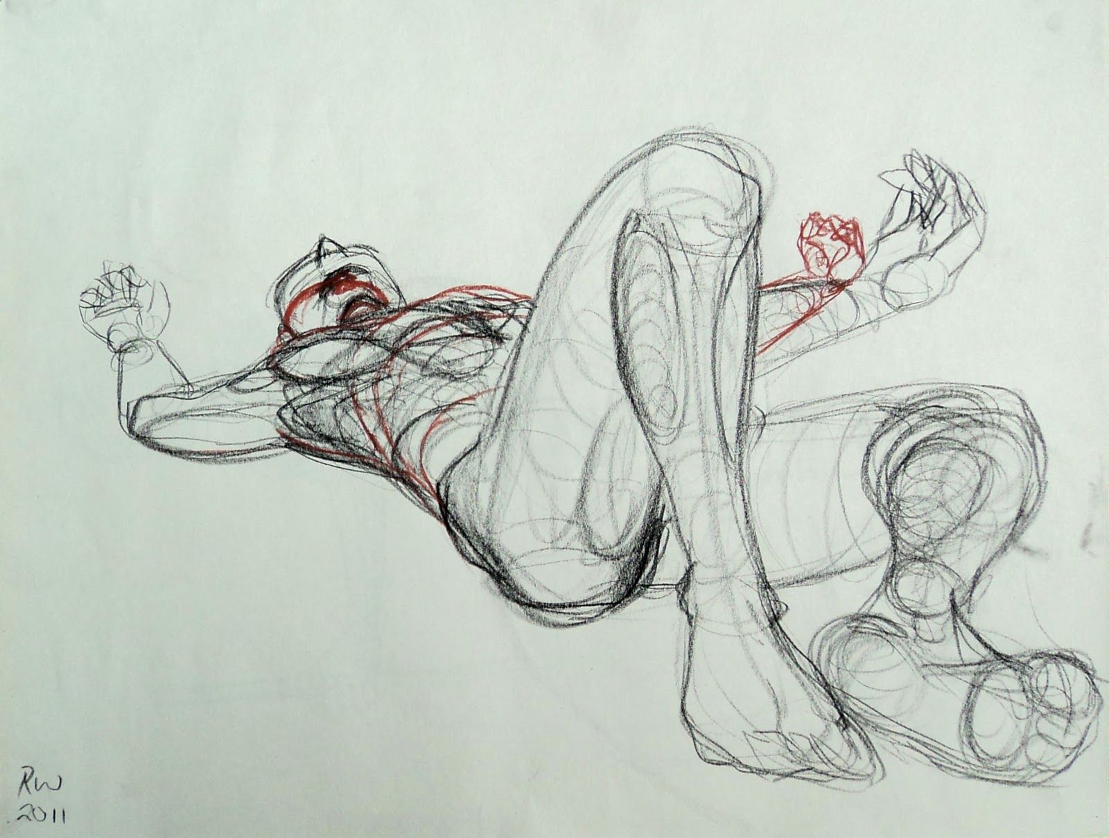 1600x1209 foreshortened figure study foreshortening drawings, life - Foreshortening Drawing