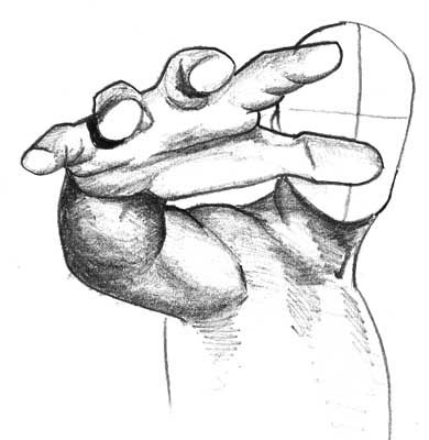 390x400 foreshortening i have the worst time doing this, fingers look - Foreshortening Drawing
