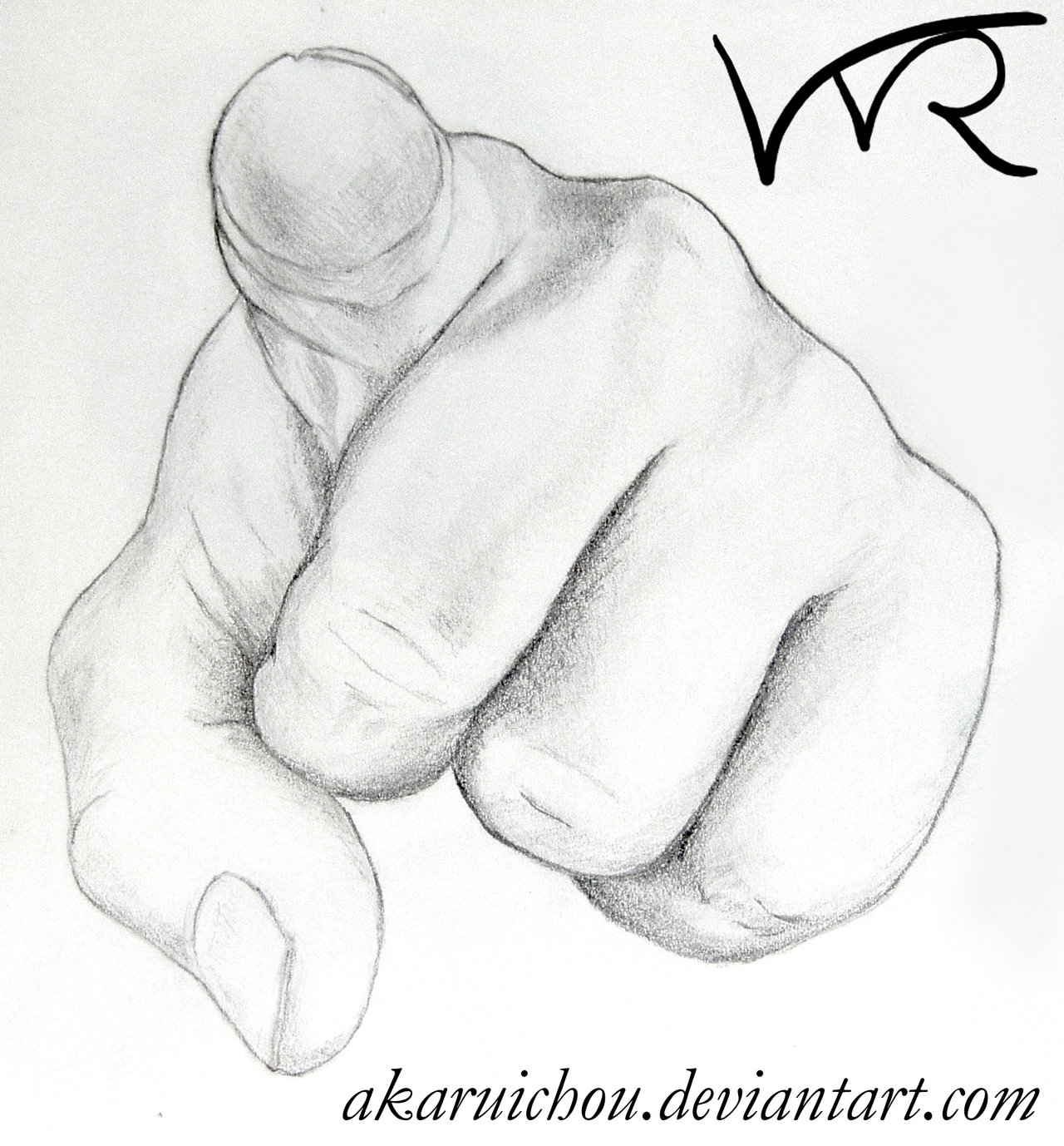 1280x1378 gesture and figure drawing - Foreshortening Hand Drawing