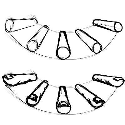 400x400 drawing drawing tutorial - Foreshortening Hand Drawing