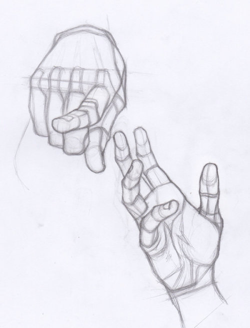 Foreshortening Hand Drawing At PaintingValley.com | Explore Collection ...