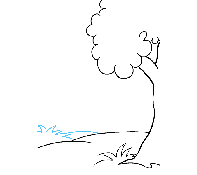 678x600 How To Draw A Cartoon Forest In A Few Easy Steps Easy Drawing Guides - Forest Background Drawing