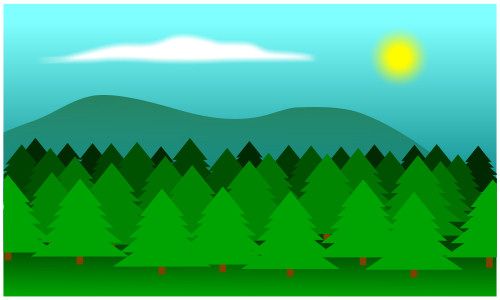 500x300 Drawing A Cartoon Forest Theater Ideas Drawings, Cool - Forest Cartoon Drawing
