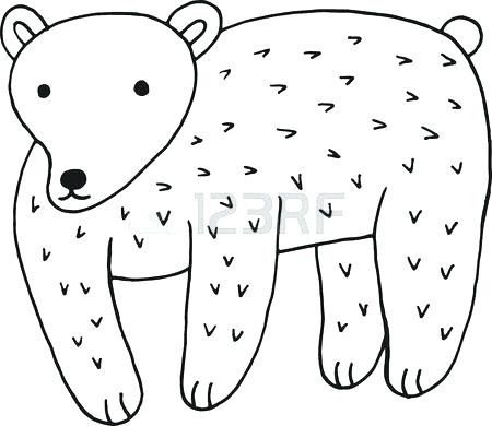 450x390 Simple Kids Drawing Animal Cartoon Draw Forest Bear Doodle Simple - Forest Cartoon Drawing
