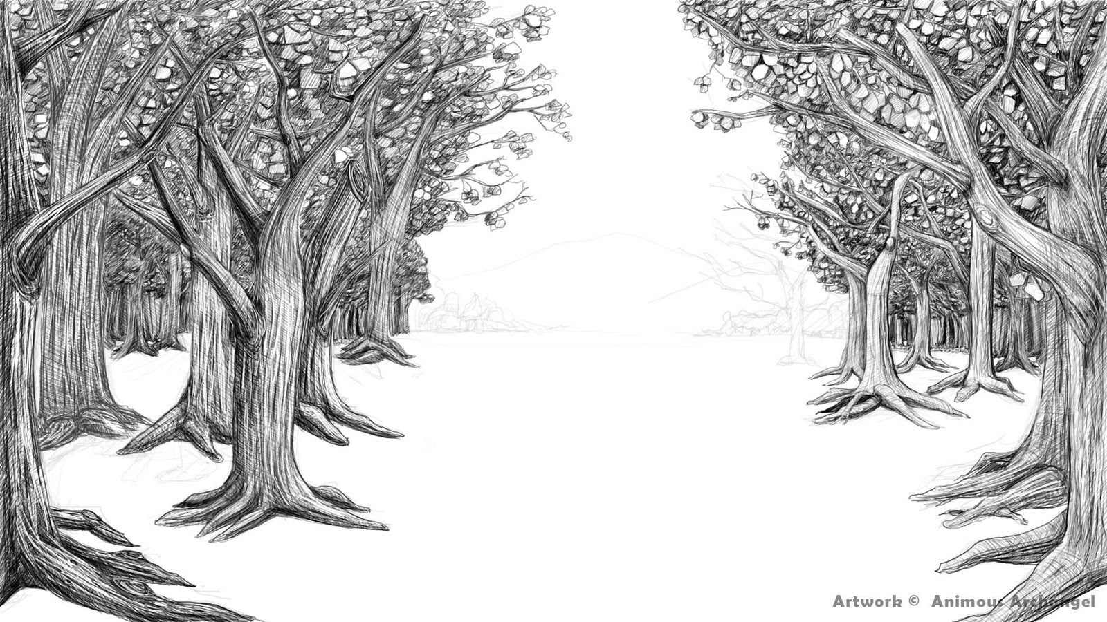 Forest Drawing Easy at Explore collection of