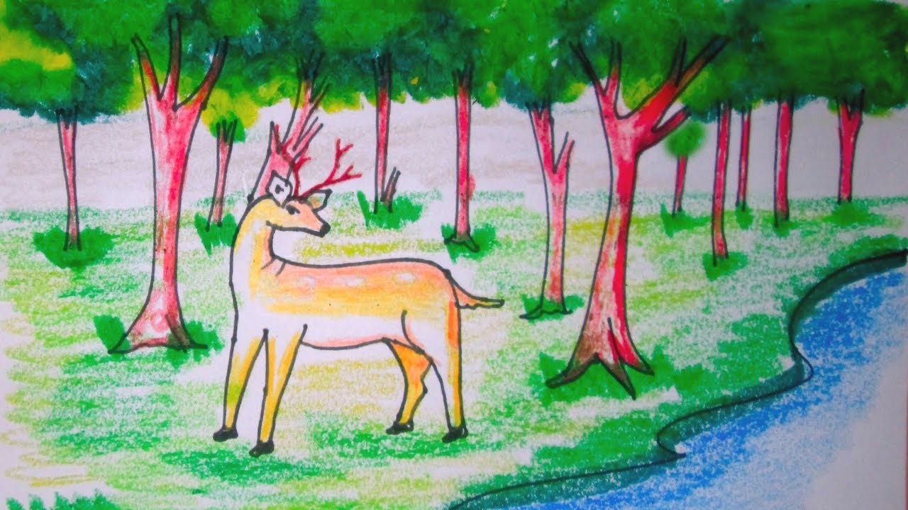Рисунок природы леса. Рисунок на тему природа. Рисунок на тему лес. Природа цветными карандашами. Природа для срисовки.
