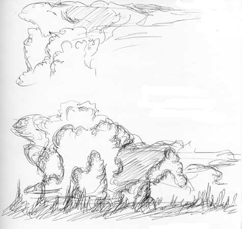 475x450 wildland graphics julie fulkerson's sketchbook pages - Forest Fire Drawing