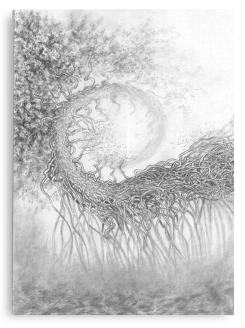 794x1063 pencil drawing treeillustration forest landscape mystic tree etsy - Forest Pencil Drawing