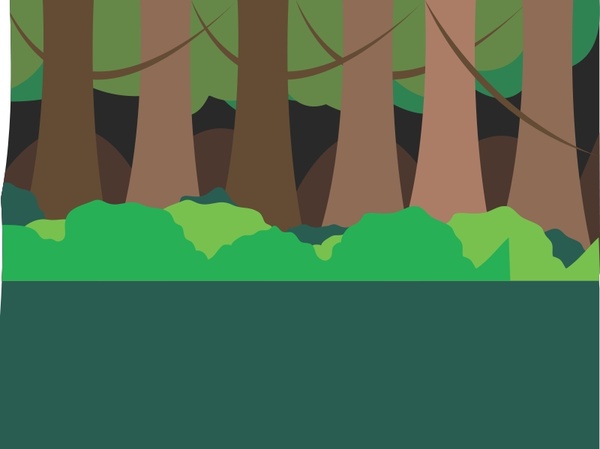 600x449 Forest Scene Free Vector In Open Office Drawing - Forest Scene Drawing