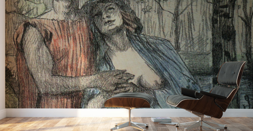 818x424 Forest Scene - Forest Scene Drawing