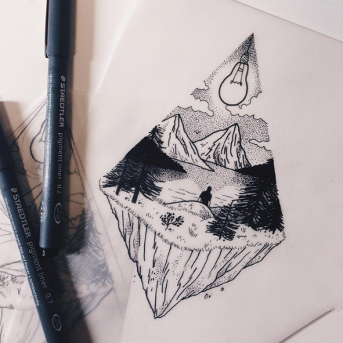 Forest Tattoo Drawing at PaintingValley.com | Explore collection of ...