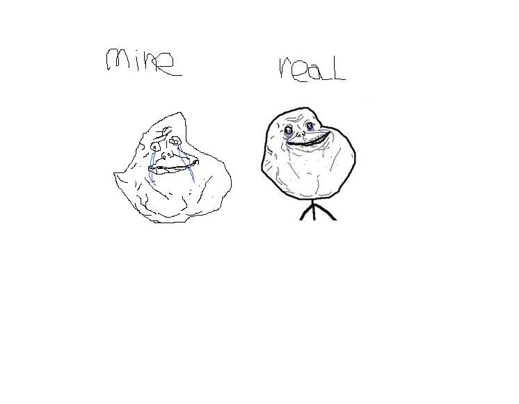 746x581 my drawing of forever alone guy - Forever Alone Drawing