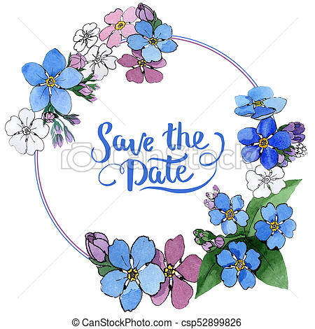 450x470 Forget Me Not Flower Clipart Great Free Clipart, Silhouette - Forget Me Not Flower Drawing