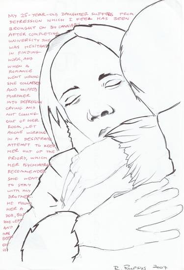 375x548 Forgiveness Drawing - Forgiveness Drawing