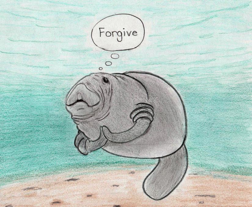 825x680 The Humanatee Of Forgiveness Animals Drawings Pictures - Forgiveness Drawing