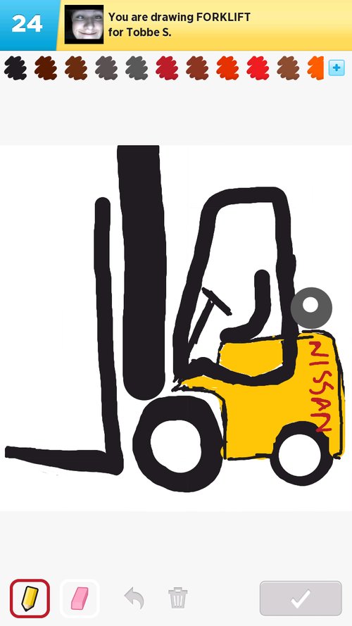 500x889 Forklift Drawings - Forklift Drawing