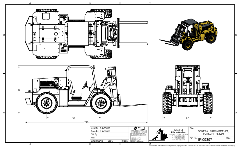 Forklift Drawing at PaintingValley.com | Explore collection of Forklift