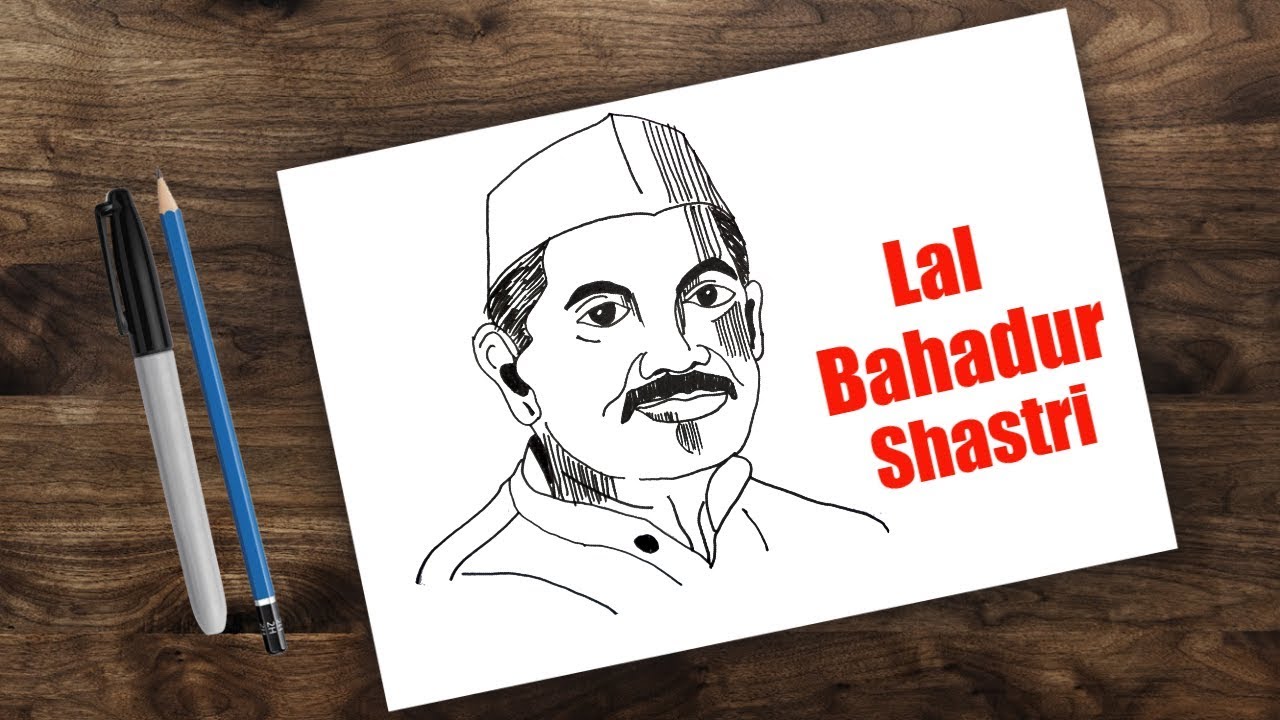 1280x720 How To Draw Lal Bahadur Shastri Former Prime Minister Of India - Former Drawing