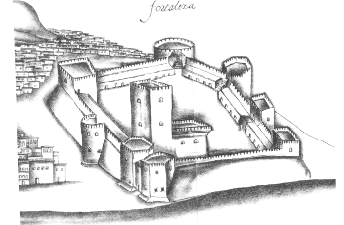 686x449 fort of hormuz drawing of gaspar correia - Fort Drawing