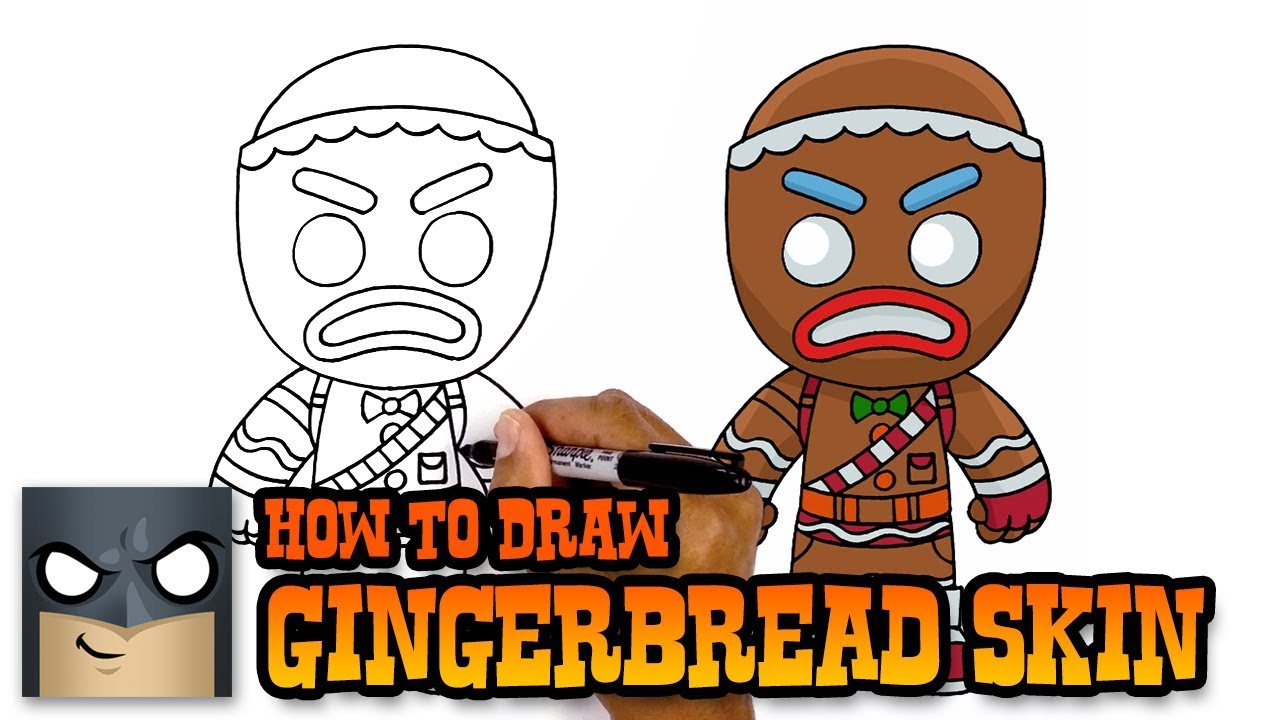 1280x720 how to draw fortnite gingerbread skin - Fortnite Drawing