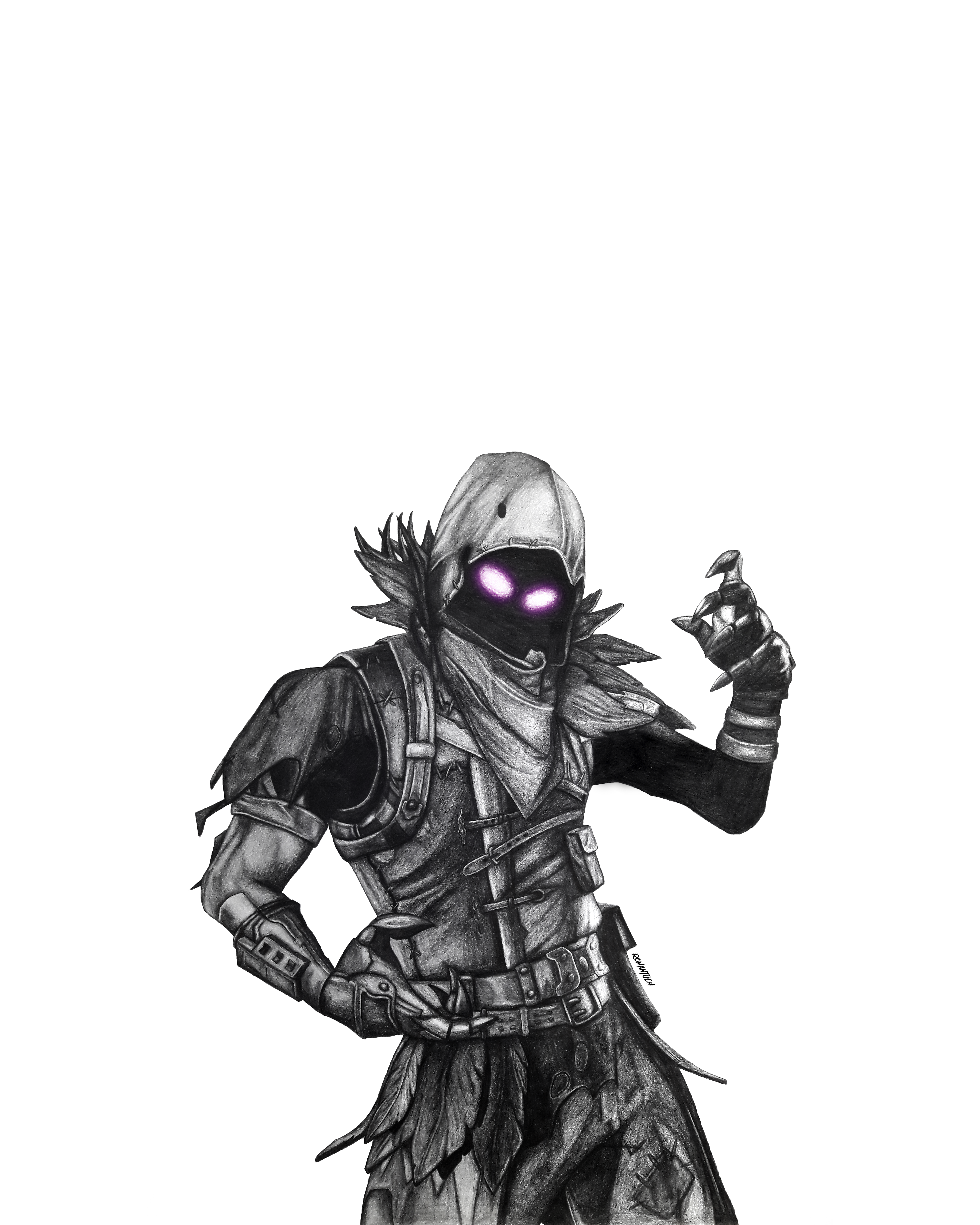 4647x5809 second fortnite drawing, raven fortnitebr - Fortnite Drawing