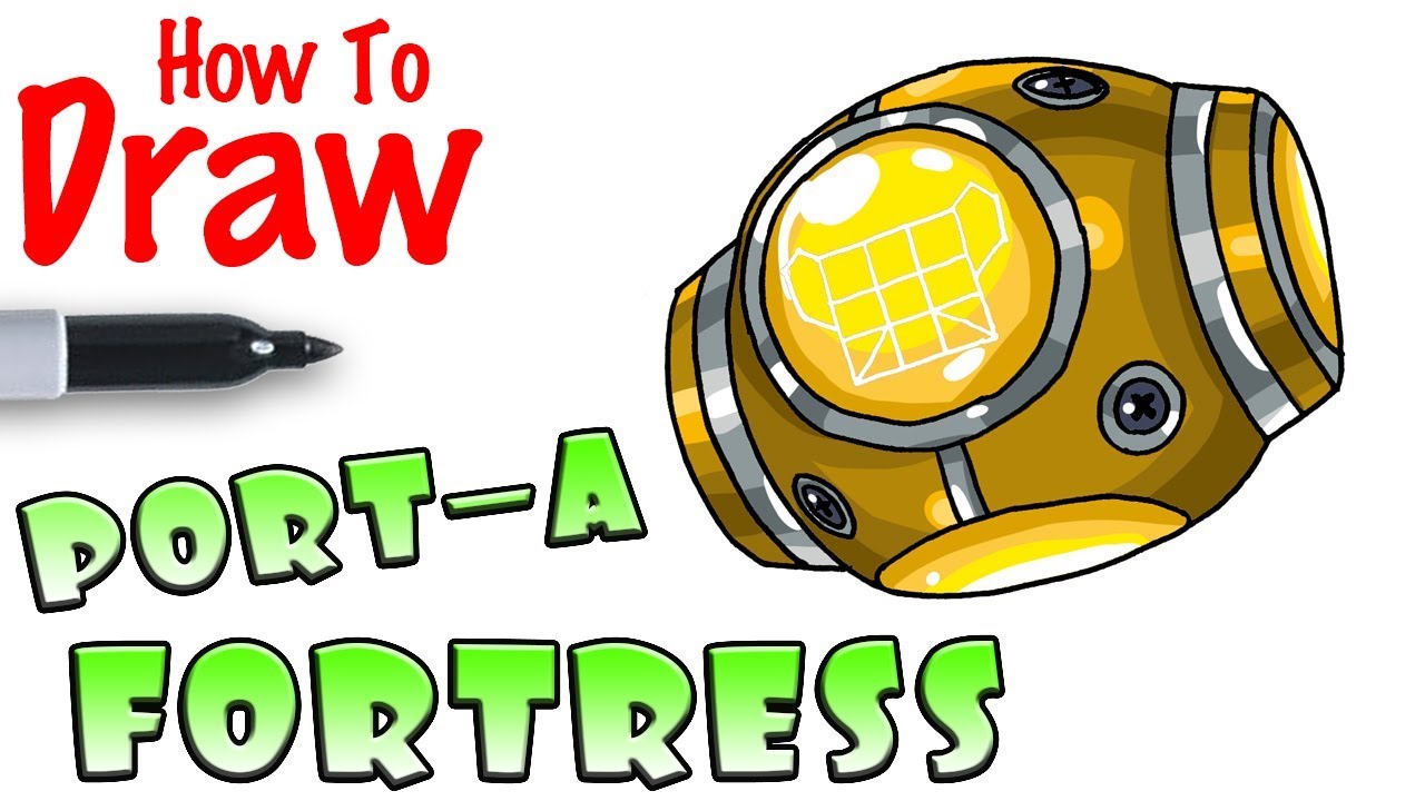 1280x720 how to draw the port a fortress fortnite - Fortress Drawing