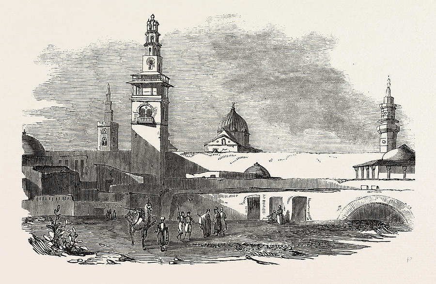 900x587 the euphrates valley route to india town and fortress drawing - Fortress Drawing