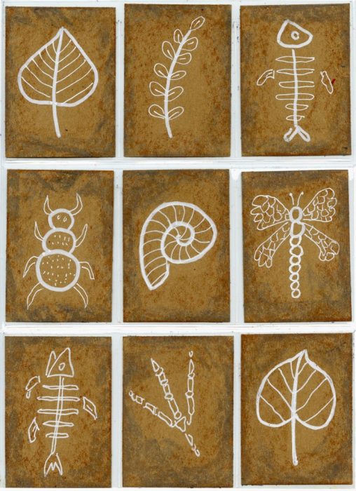 508x700 fossil drawings art projects for kids - Fossil Drawing