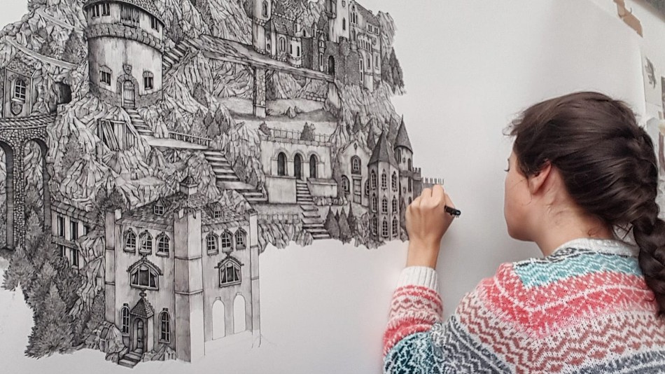 950x534 This Artist Does The Most Detailed Pen Drawings You've Ever Seen - Foto Drawing
