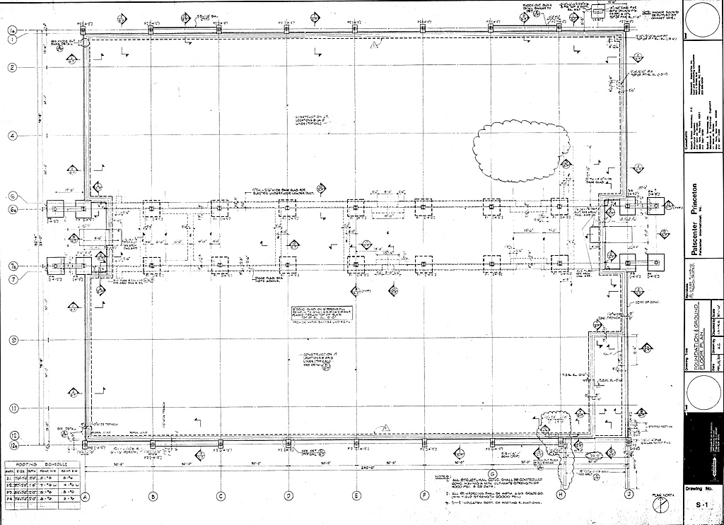 1024x743 construction documents of the patscenter - Foundation Drawing