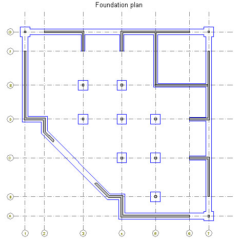 468x467 Creating Of A Plan - Foundation Drawing