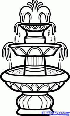 236x392 fountain drawing how to draw a fountain, water fountain step - Fountain Drawing