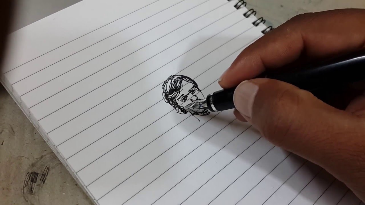 1280x720 fountain pen drawing - Fountain Pen Drawing